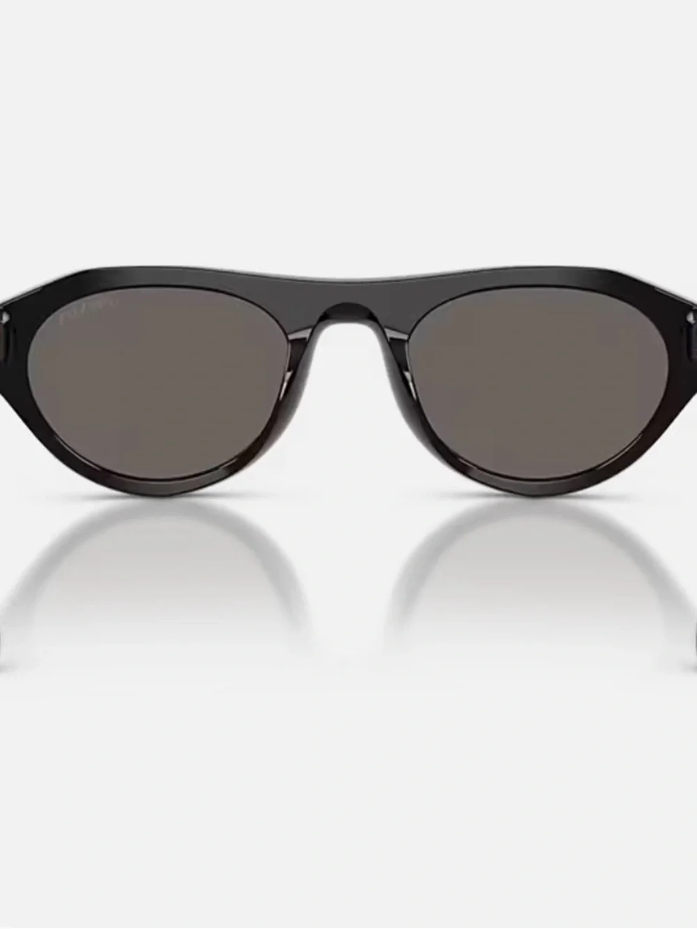 Prada Black Cat-Eye Sunglasses with Gold Accents - Picture 4 of 12